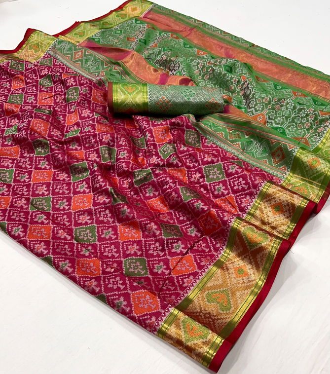 SRC Digital Printed Patola Silk Designer Sarees Suppliers In India